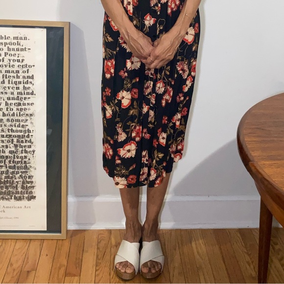 Lisa B natural wood and leather mule size 40 - Picture 3 of 5